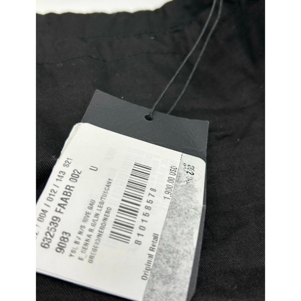 Saint Laurent RIVE GAUCHE canvas/leather tote bag made in Italy NWT - Picture 8 of 13